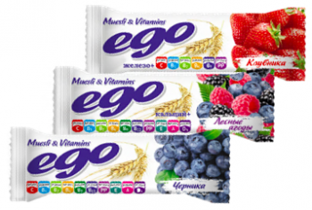 Батончики мюсли "EGO" Vitamins